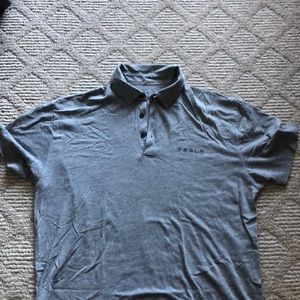 Tesla employee collar shirt